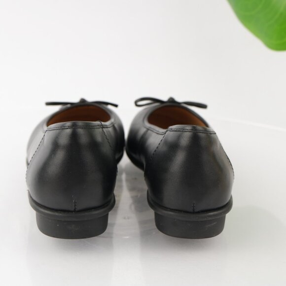 Florsheim Womens Emi Ballet Flat Size 36 6 Black Leather Slip On Work Shoe Comfy - Picture 5 of 10